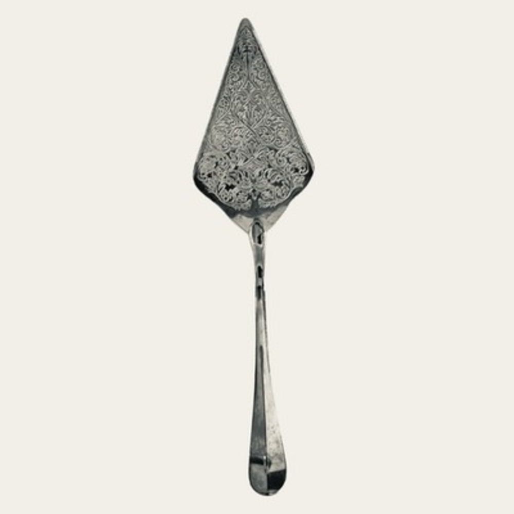Vintage Studio Silversmiths Silver Plated Kings Pattern Cake Server 11.5in NIB - Picture 4 of 5